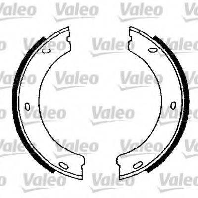 VALEO 564020 Комплект гальмівних колодок, стоянкова гальмівна система