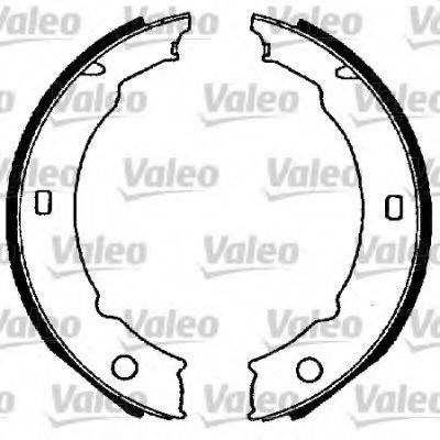 VALEO 564018 Комплект гальмівних колодок, стоянкова гальмівна система
