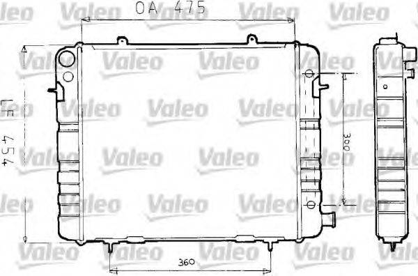 VALEO 730164 Радіатор, охолодження двигуна