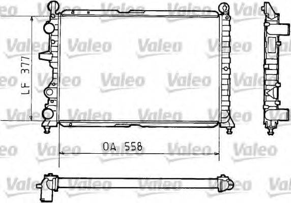 VALEO 811073 Радіатор, охолодження двигуна