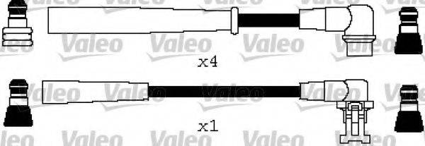 VALEO 346608 Комплект дротів запалювання