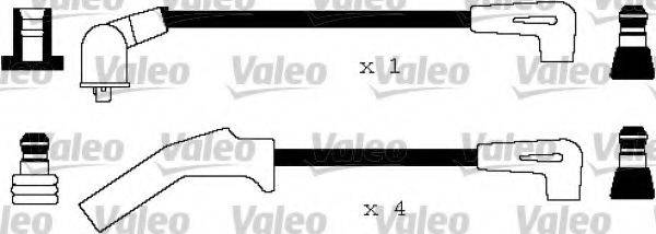 VALEO 346153 Комплект дротів запалювання