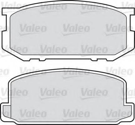 VALEO 551664 Комплект гальмівних колодок, дискове гальмо
