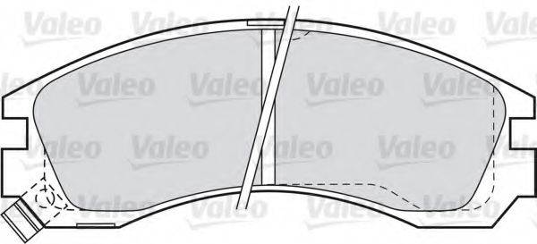 VALEO 598517 Комплект гальмівних колодок, дискове гальмо