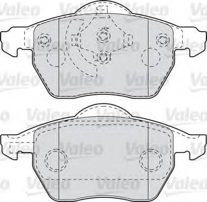 VALEO 598067 Комплект гальмівних колодок, дискове гальмо