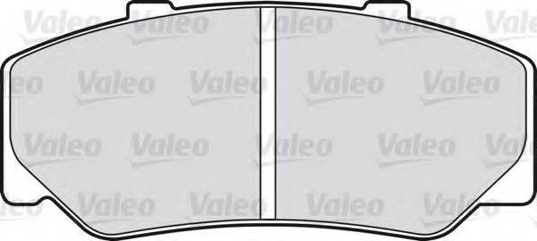 VALEO 598222 Комплект гальмівних колодок, дискове гальмо