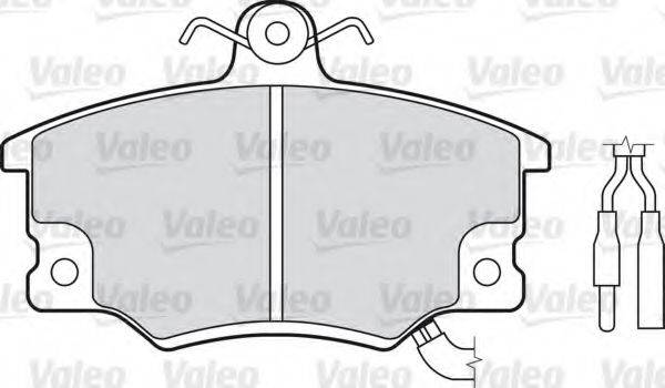 VALEO 598528 Комплект гальмівних колодок, дискове гальмо