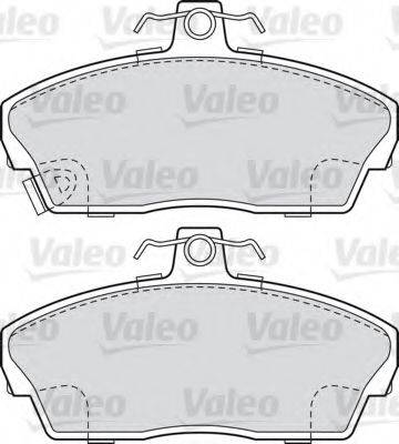 VALEO 598022 Комплект гальмівних колодок, дискове гальмо