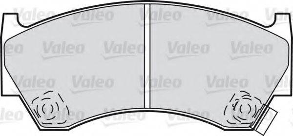 VALEO 540808 Комплект гальмівних колодок, дискове гальмо