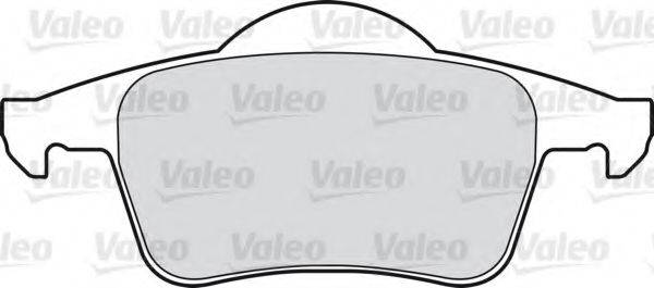 VALEO 598480 Комплект гальмівних колодок, дискове гальмо