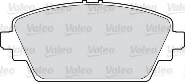 VALEO 598436 Комплект гальмівних колодок, дискове гальмо