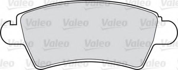 VALEO 598462 Комплект гальмівних колодок, дискове гальмо
