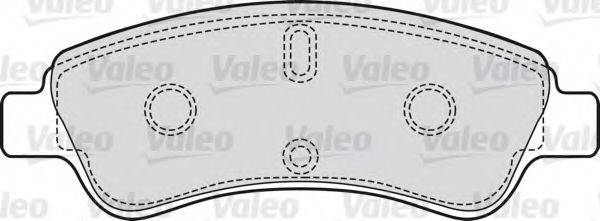 VALEO 598464 Комплект гальмівних колодок, дискове гальмо