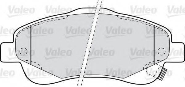 VALEO 598665 Комплект гальмівних колодок, дискове гальмо