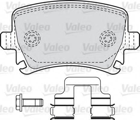 VALEO 598752 Комплект гальмівних колодок, дискове гальмо