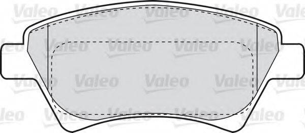 VALEO 598558 Комплект гальмівних колодок, дискове гальмо
