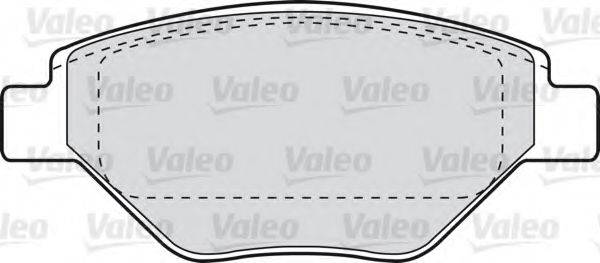 VALEO 598557 Комплект гальмівних колодок, дискове гальмо