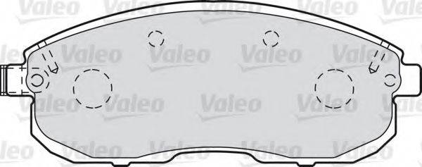 VALEO 601013 Комплект гальмівних колодок, дискове гальмо