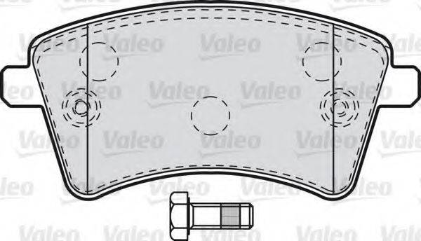 VALEO 601010 Комплект гальмівних колодок, дискове гальмо