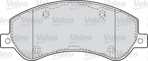 VALEO 598816 Комплект гальмівних колодок, дискове гальмо
