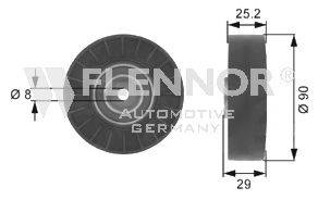 FLENNOR FU20909 Паразитний / провідний ролик, полікліновий ремінь