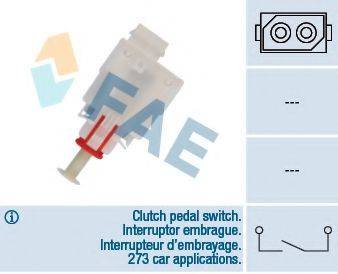 FAE 24465 Вимикач, привід зчеплення (Tempomat); Вимикач, керування зчепленням; Вимикач, привід зчеплення (керування двигуном)