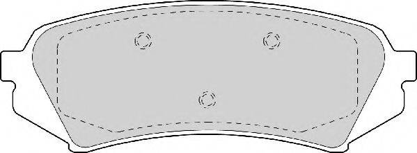 NECTO FD6978A Комплект гальмівних колодок, дискове гальмо