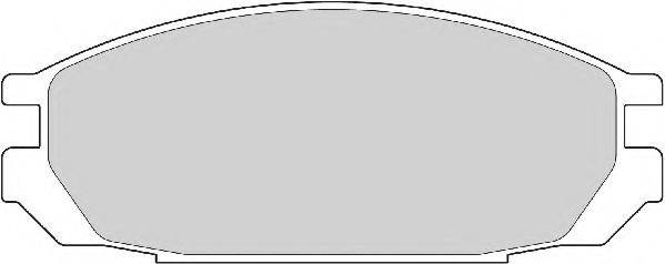NECTO FD6905A Комплект гальмівних колодок, дискове гальмо