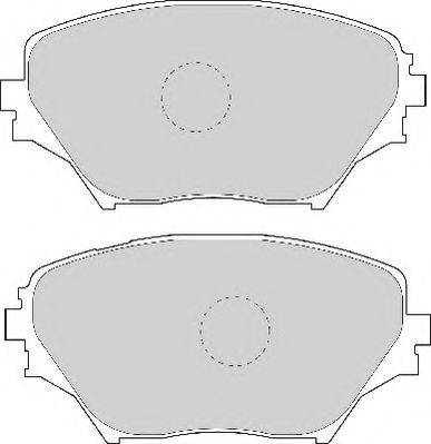 NECTO FD6999A Комплект гальмівних колодок, дискове гальмо