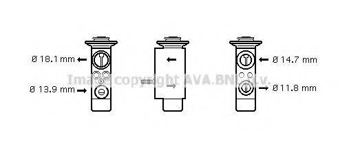 AVA QUALITY COOLING BW1085 Розширювальний клапан, кондиціонер