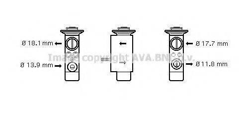 AVA QUALITY COOLING BW1238 Розширювальний клапан, кондиціонер