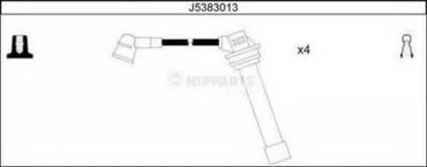 NIPPARTS J5383013 Комплект дротів запалювання