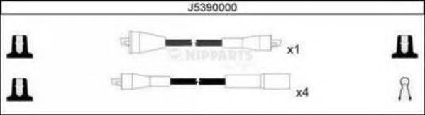 NIPPARTS J5390000 Комплект дротів запалювання