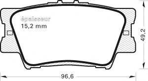 MGA 846 Комплект гальмівних колодок, дискове гальмо