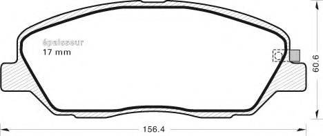 MGA 918 Комплект гальмівних колодок, дискове гальмо