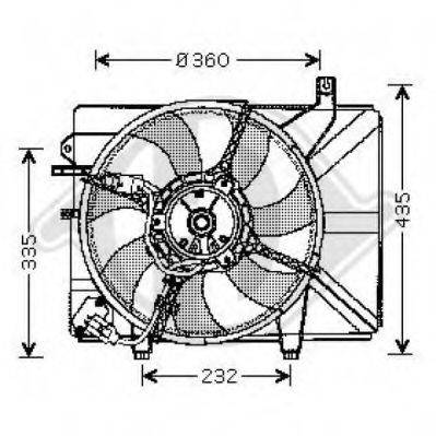 DIEDERICHS 6805101 Вентилятор, охолодження двигуна