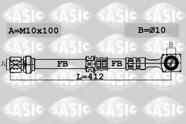 SASIC 6606043 Гальмівний шланг