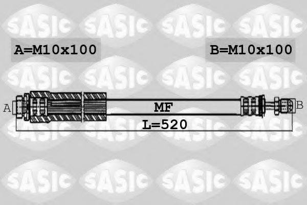 SASIC 6606188 Гальмівний шланг