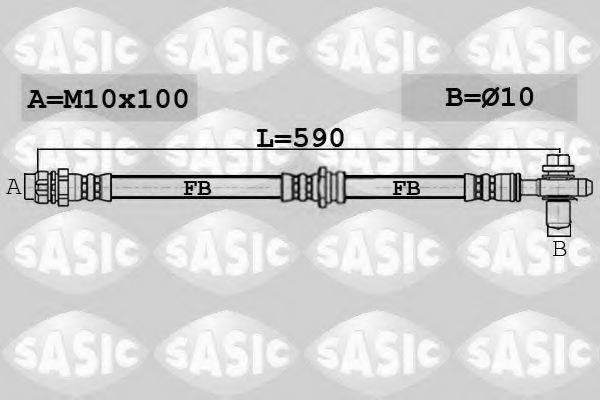 SASIC 6606254 Гальмівний шланг