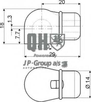 JP GROUP 1581202409 Газова пружина, кришка багажника