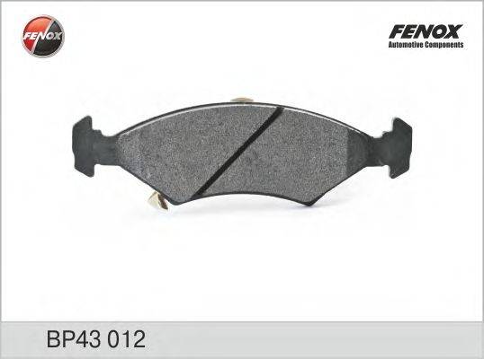 FENOX BP43012 Комплект гальмівних колодок, дискове гальмо