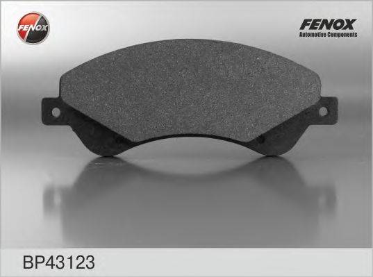 FENOX BP43123 Комплект гальмівних колодок, дискове гальмо