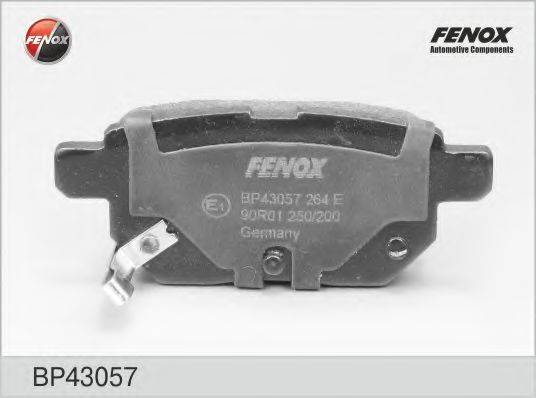 FENOX BP43057 Комплект гальмівних колодок, дискове гальмо