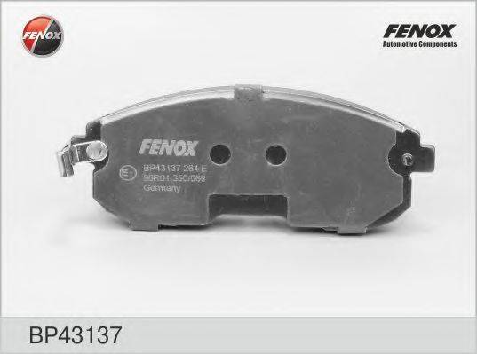 FENOX BP43137 Комплект гальмівних колодок, дискове гальмо