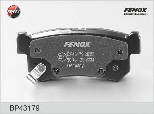 FENOX BP43179 Комплект гальмівних колодок, дискове гальмо