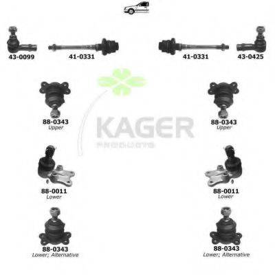 KAGER 800155 Підвіска колеса