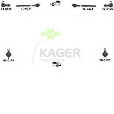 KAGER 800493 Підвіска колеса