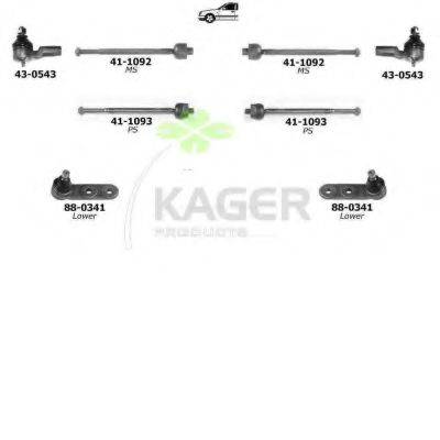 KAGER 801175 Підвіска колеса