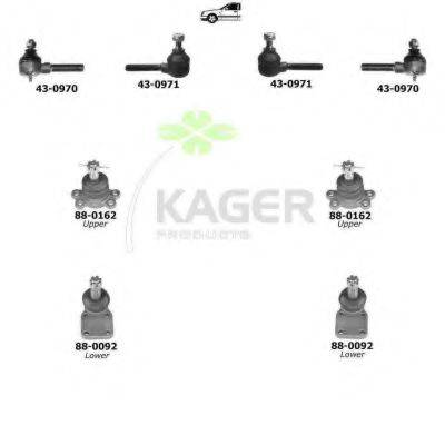 KAGER 801176 Підвіска колеса
