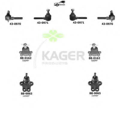 KAGER 801177 Підвіска колеса